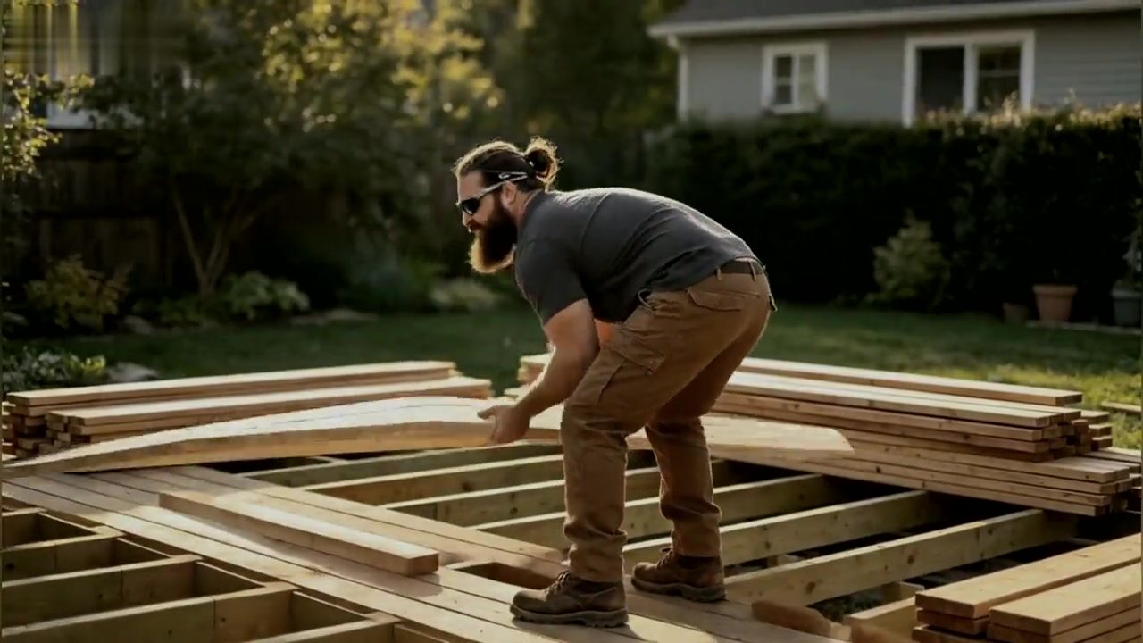 Construction d'une terrasse en bois