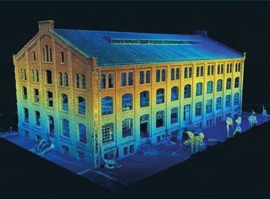 Nuage de points 3D d'un bâtiment
